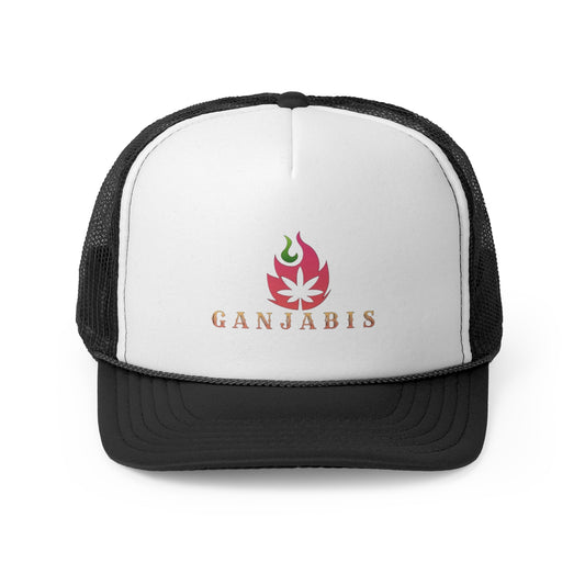 Ganjabis Pink Flame Trucker Cap