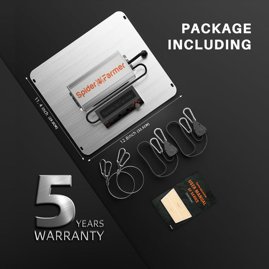 Spider Farmer SF1000, Samsung LM301H EVO Led Grow Light, Full Spectrum Plant Light, Dimmable & High Efficiency & Deeper Penetration Lamps for Seed Starting Vegetables Bloom in 2x2/3x3 Grow Tent