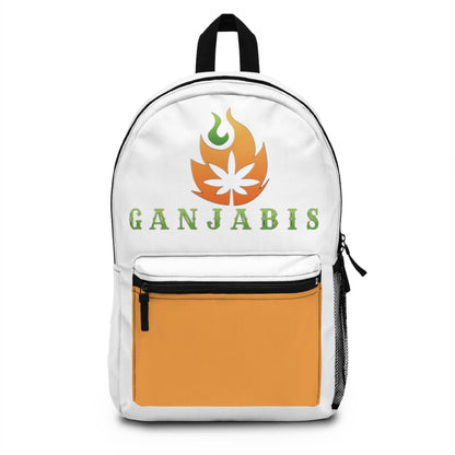 Orange Flame Ganjabis | Trendy Travel Backpack