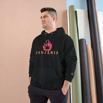 Champion Pink Flame Ganjabis Hoodie