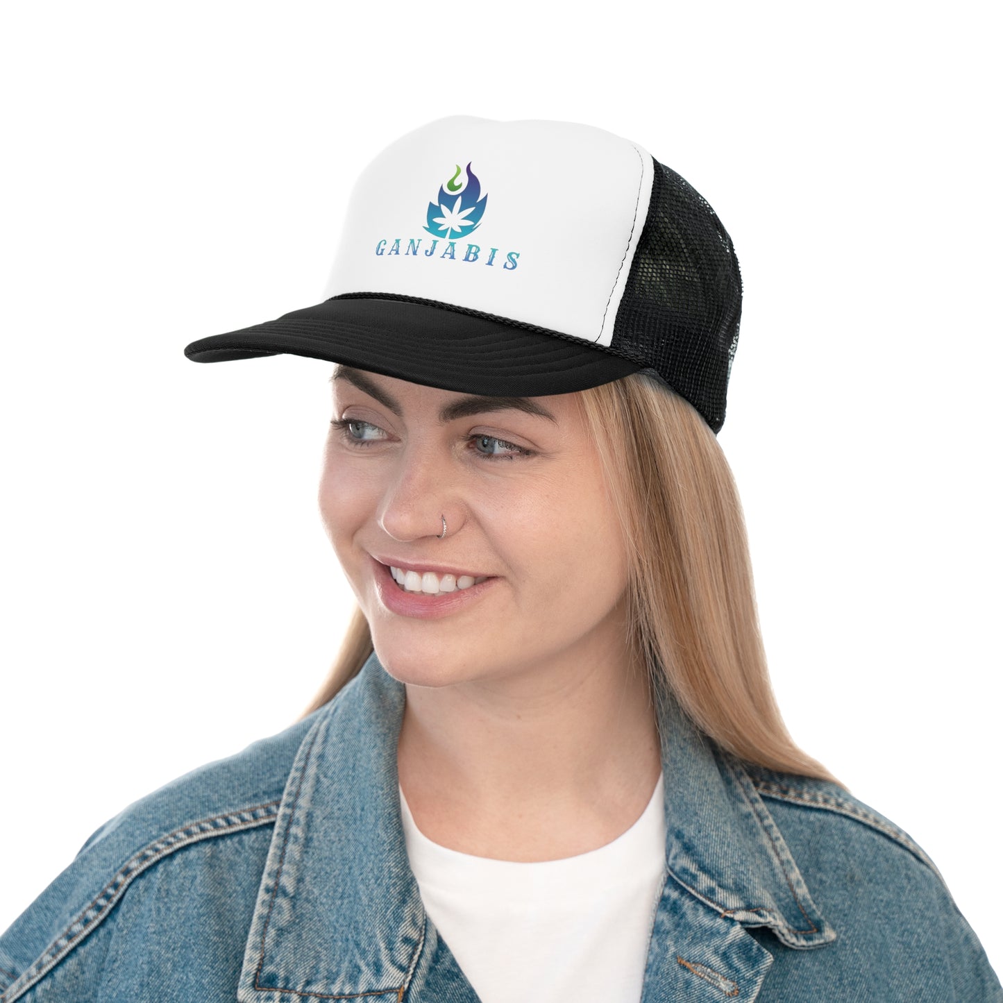Ganjabis Blue Flame Trucker Cap