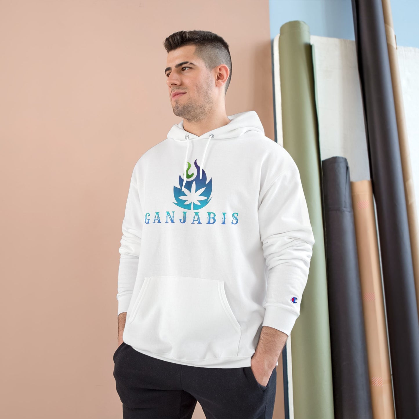 Champion Blue Flame Ganjabis Hoodie