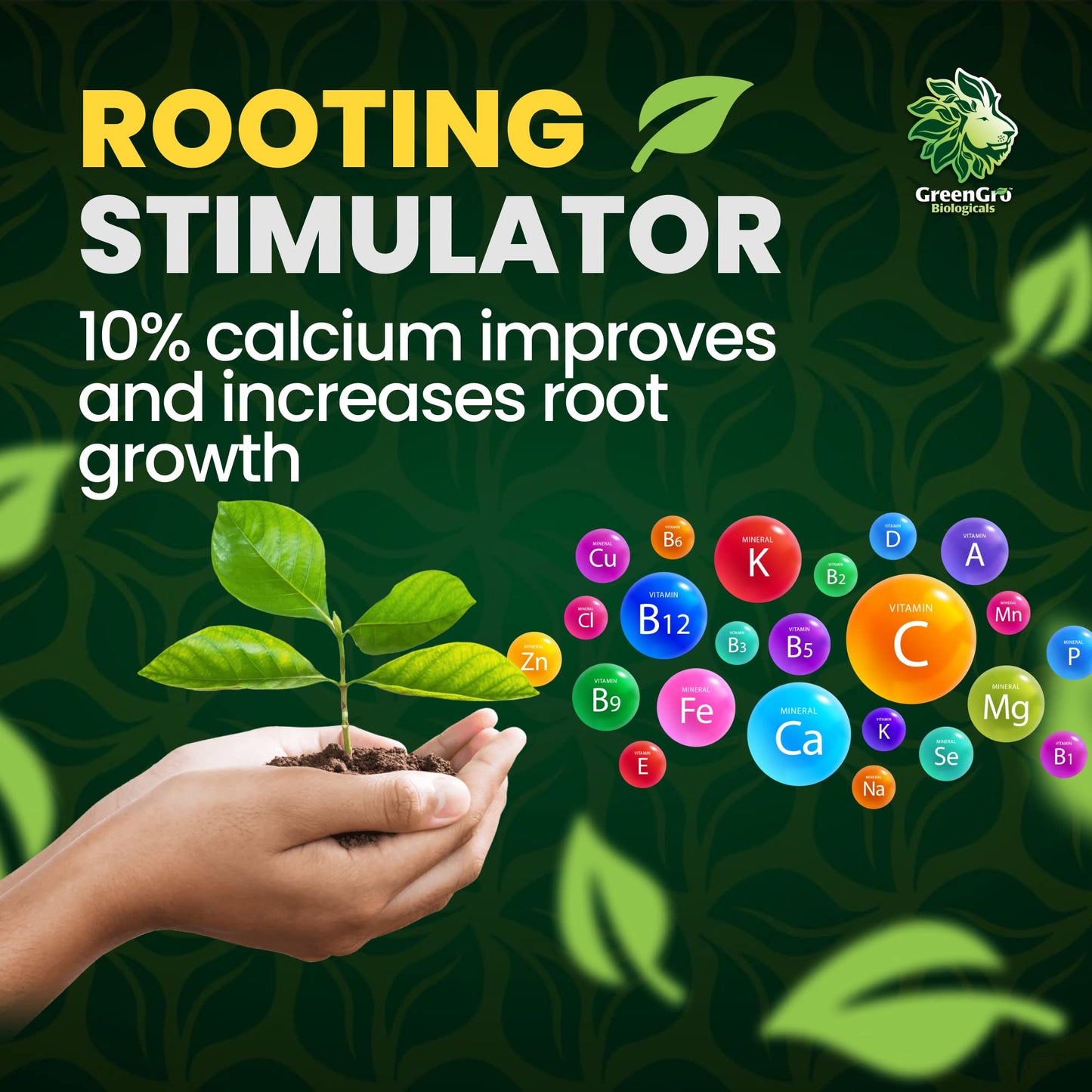 GreenGro Green Aminos, Rooting Stimulator Blend with Amino Acids and Nutrients for Potting Mix, Soils, Cuttings, and Hydroponic Gardens, Organic Plant Food for Indoor and Outdoor Plants