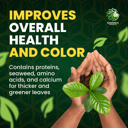 GreenGro Green Aminos, Rooting Stimulator Blend with Amino Acids and Nutrients for Potting Mix, Soils, Cuttings, and Hydroponic Gardens, Organic Plant Food for Indoor and Outdoor Plants