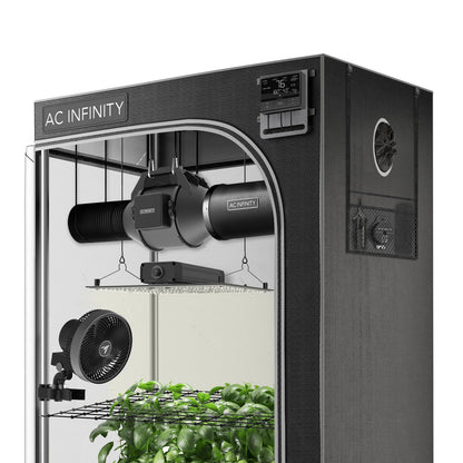 AC Infinity Advance Grow System 2x2, 1-Plant Kit, WiFi-Integrated Grow Tent Kit, Automate Ventilation, Circulation, Schedule Full Spectrum Samsung LM301H LED Grow Light, 2000D Mylar Tent