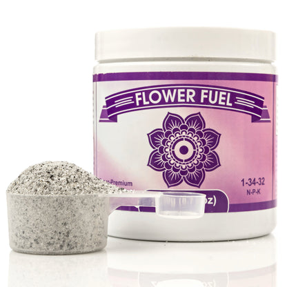 Bloom Booster and Yield Enhancer for Plants - Big, Heavy, Healthy Harvests, for Use in Soil and Hydroponics - Concentrated Phosphorus and Potassium - Flower Fuel 1-34-32, 250g
