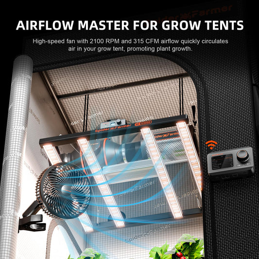 Spider Farmer G3000 Grow Tent Kit Complete 3x3x6ft, 300W Dimmable Bar Style LED Grow Lights 36"x36"x70" Tent Kit 4" Ventilation System with GGS Smart Controller 2025